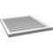 Ekena Millwork Vertical Surface Mount PVC Gable Vent: Functional, w/ 2"W x 2"P Brickmould Sill Frame, 30"W x 34"H GVPVE30X3403SF - alternate 2